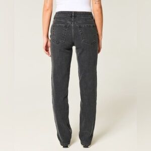 Zara 100% Cotton Charcoal High-Rise Straight Leg Jeans.      Size-8
